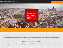 Tablet Screenshot of praguesquarehostel.com